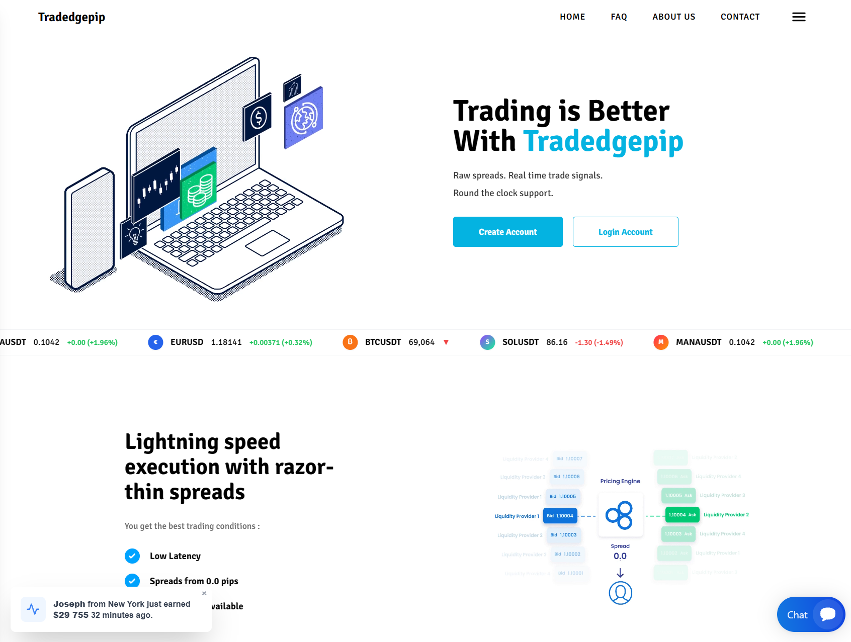 Мошеннический брокер Tradedgepip (tradedgepip.live). Отзывы и возврат денег - 1