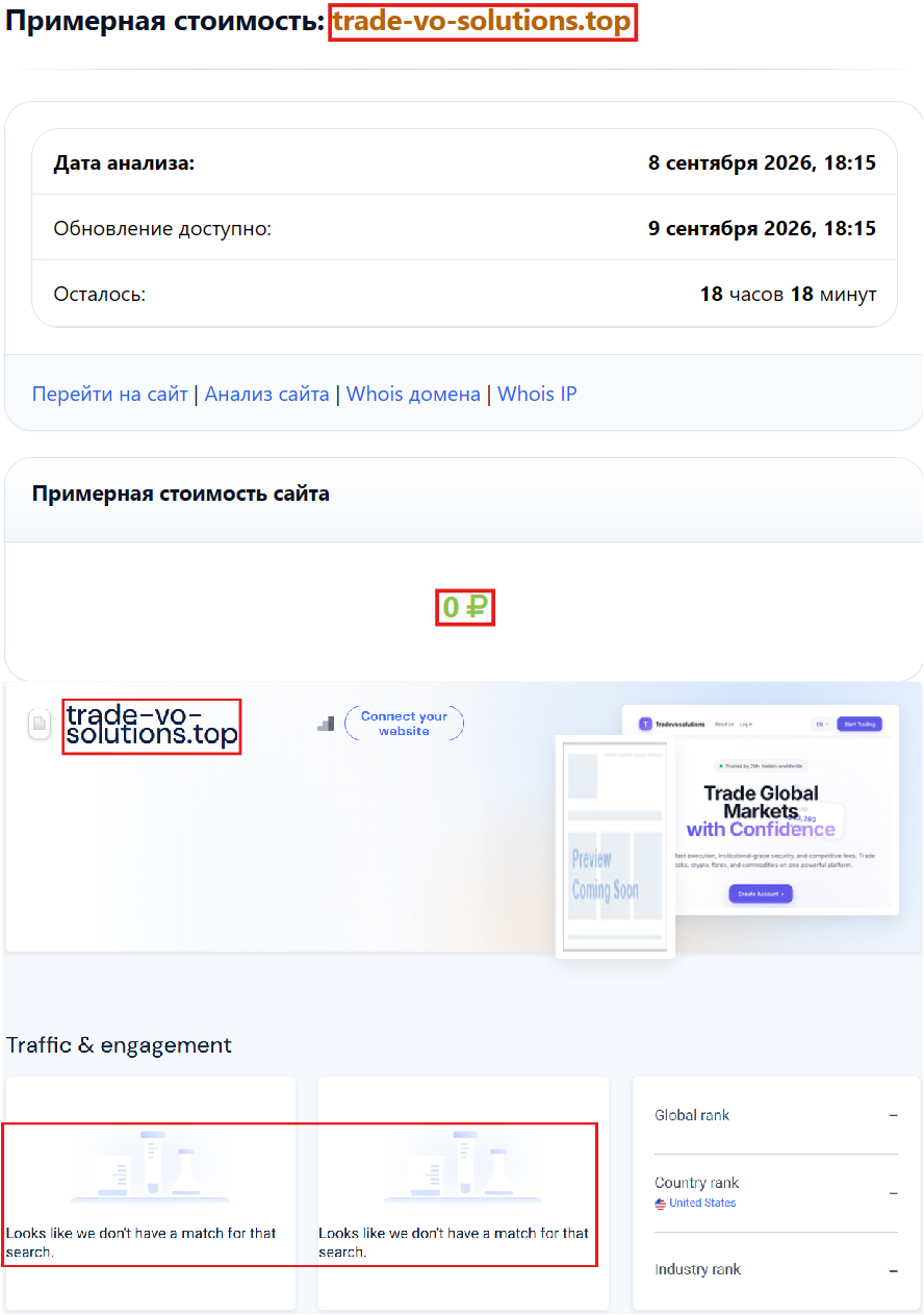 Лжеброкер Tradevosolutions (trade-vo-solutions.top). Отзывы и возврат денег - 3