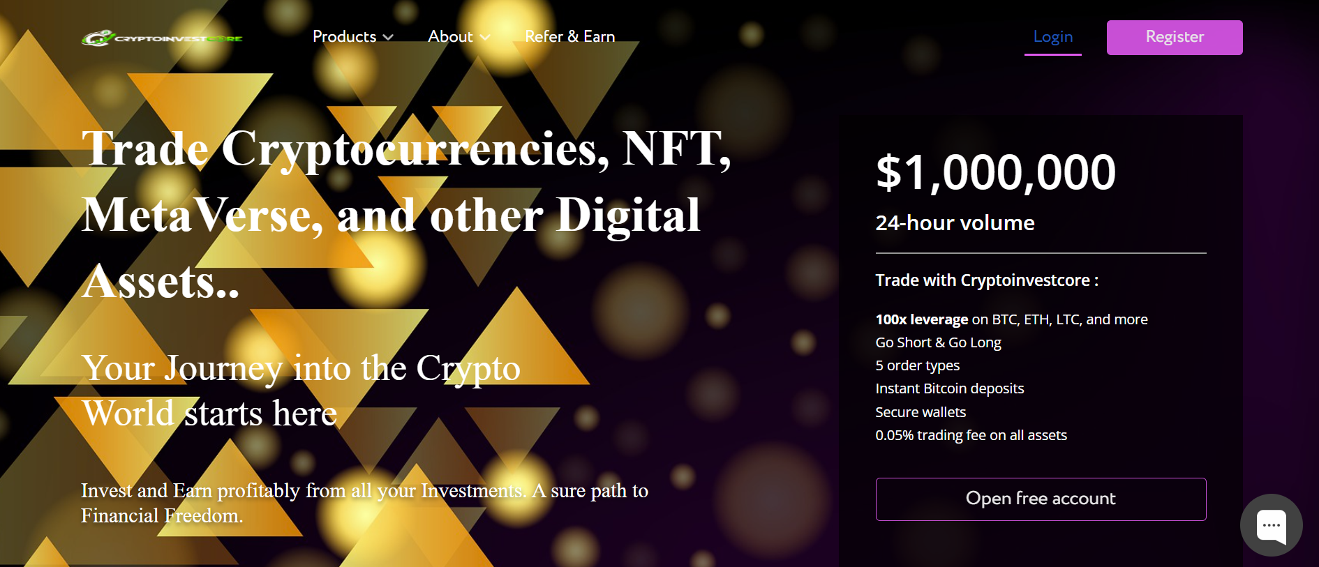 Нелицензированный брокер Cryptoinvestcore (cryptoinvestcore.com). Отзывы и возврат денег - 1