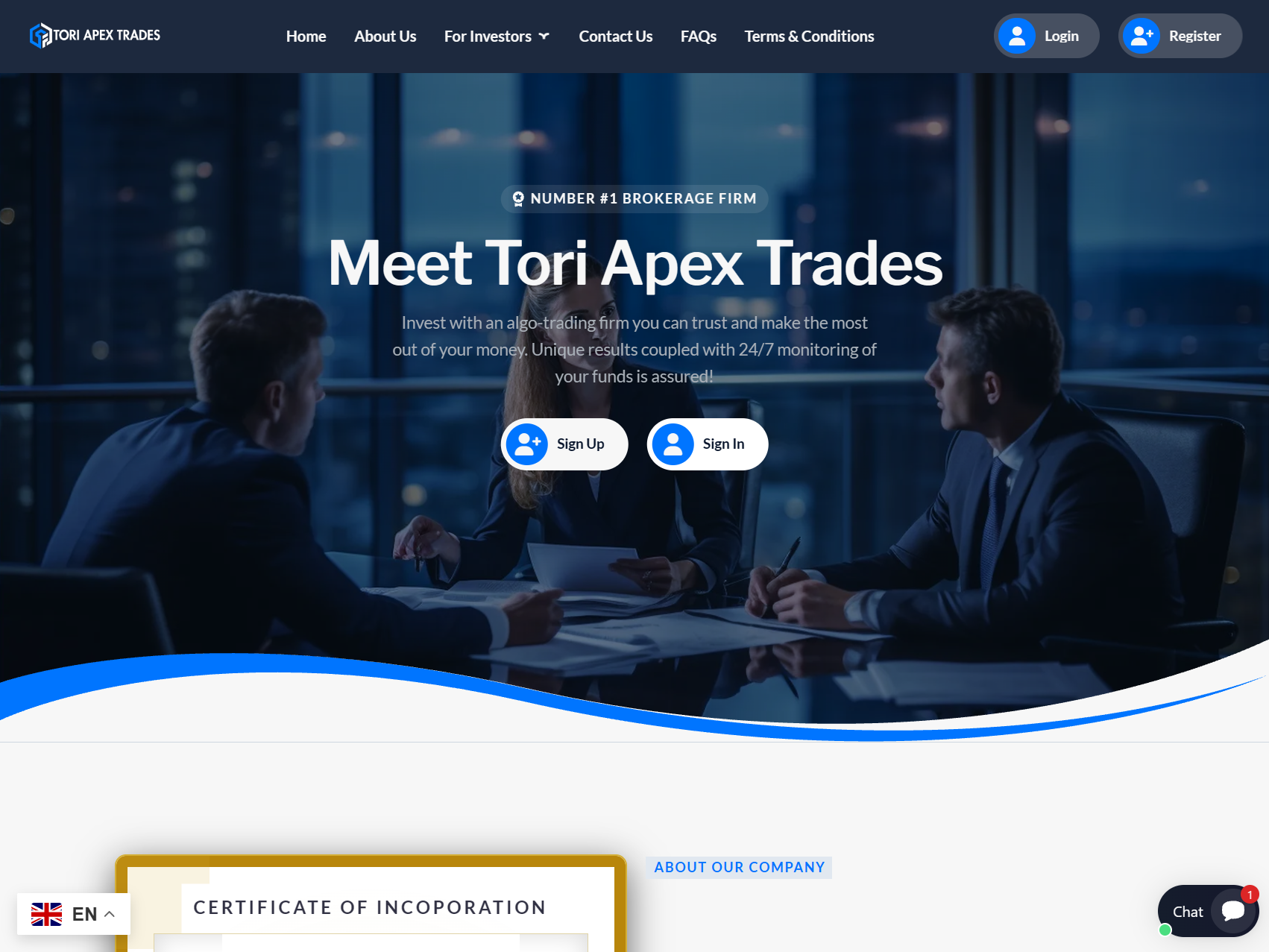 Мошеннический брокер Tori Apex Trades (toriapextrades.com). Отзывы и возврат денег - 1